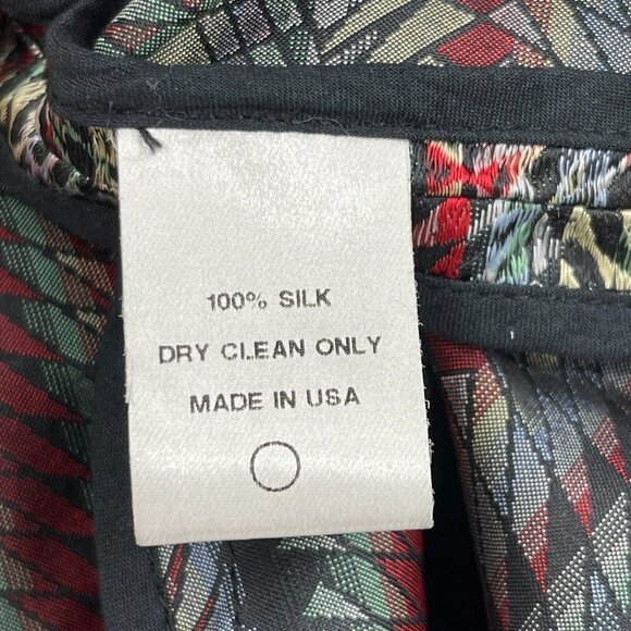 Creatures of the Wind Striped Silk Jacquard Boxy Fit Mini Shirt Dress - Picture 8 of 9